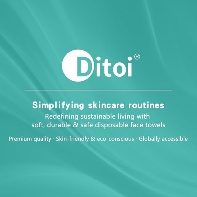 Ditoi Disposable Face Towels, Ultra Soft &Thick Facial Cloths