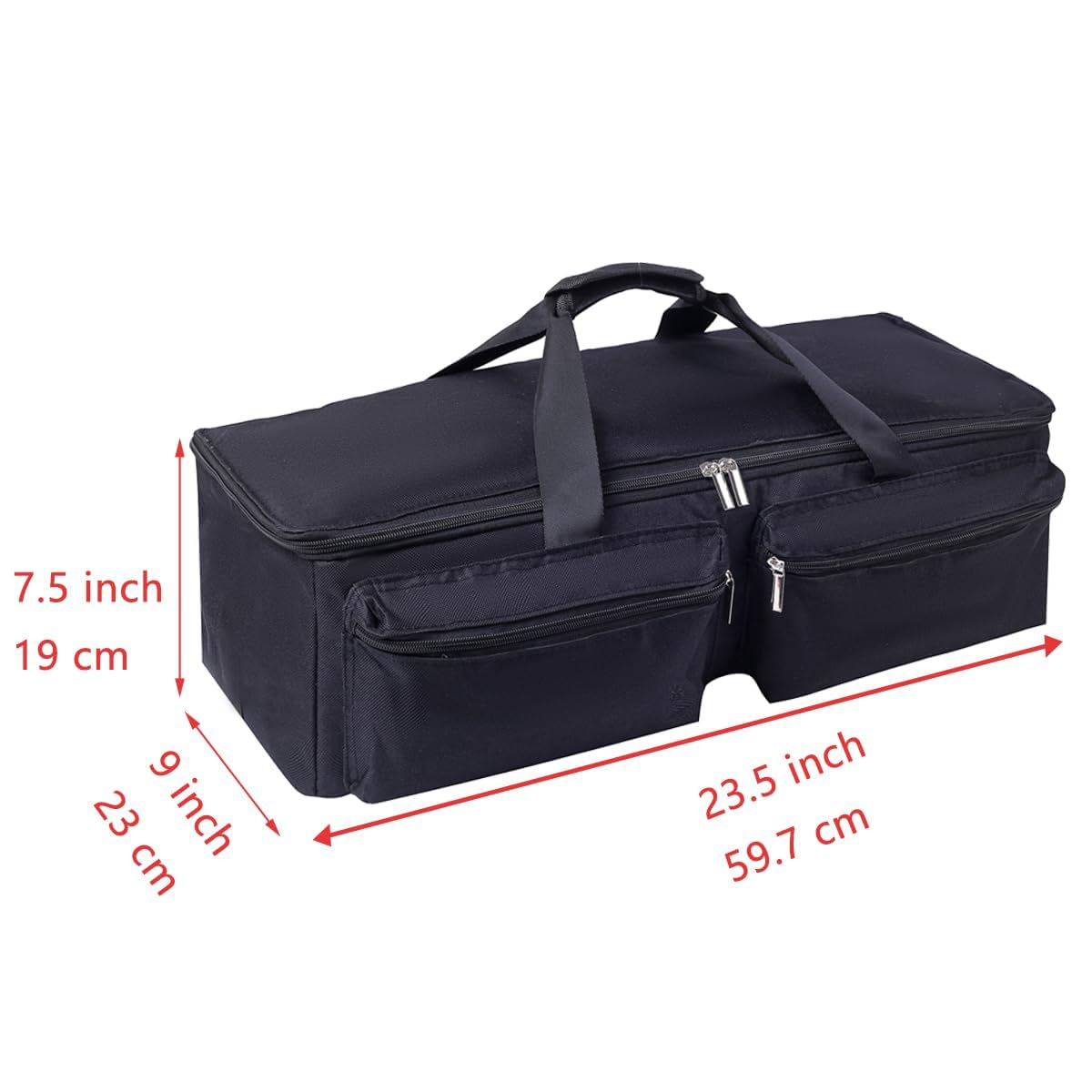 CACTIYE Carrying Bag Compatible with Cricut Explore Air and Maker, Waterproof Tote Bag Compatible with Cricut Explore Air and Supplies (Black, 1+1)