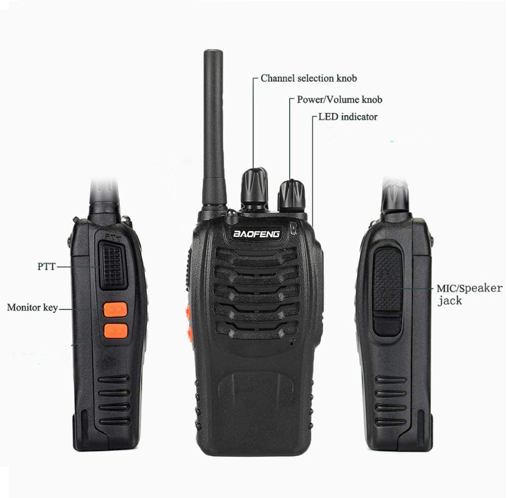 Nineaccy walkie talkie 2 way radio long range,16 Channel Portable walkie talky adult,rechargeable walkie talkies long distance Handheld Transceiver with LED light and earpiece