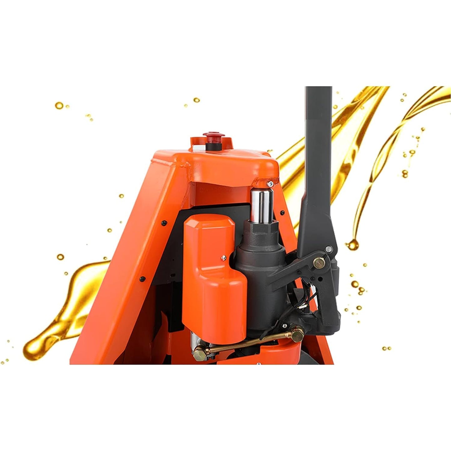 Tory Carrier Classic Electric Power Lithium Battery Pallet Truck/Jack 3300lb Capacity 48" x27" Fork Length Used in Indoor Storage and Handling-Orange Style 2PC