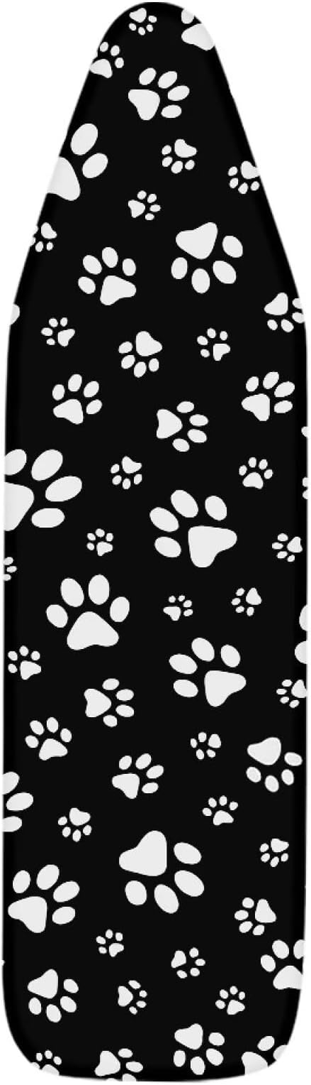 White Dog Paws Ironing Board Cover Heat Reflective Iron Pad