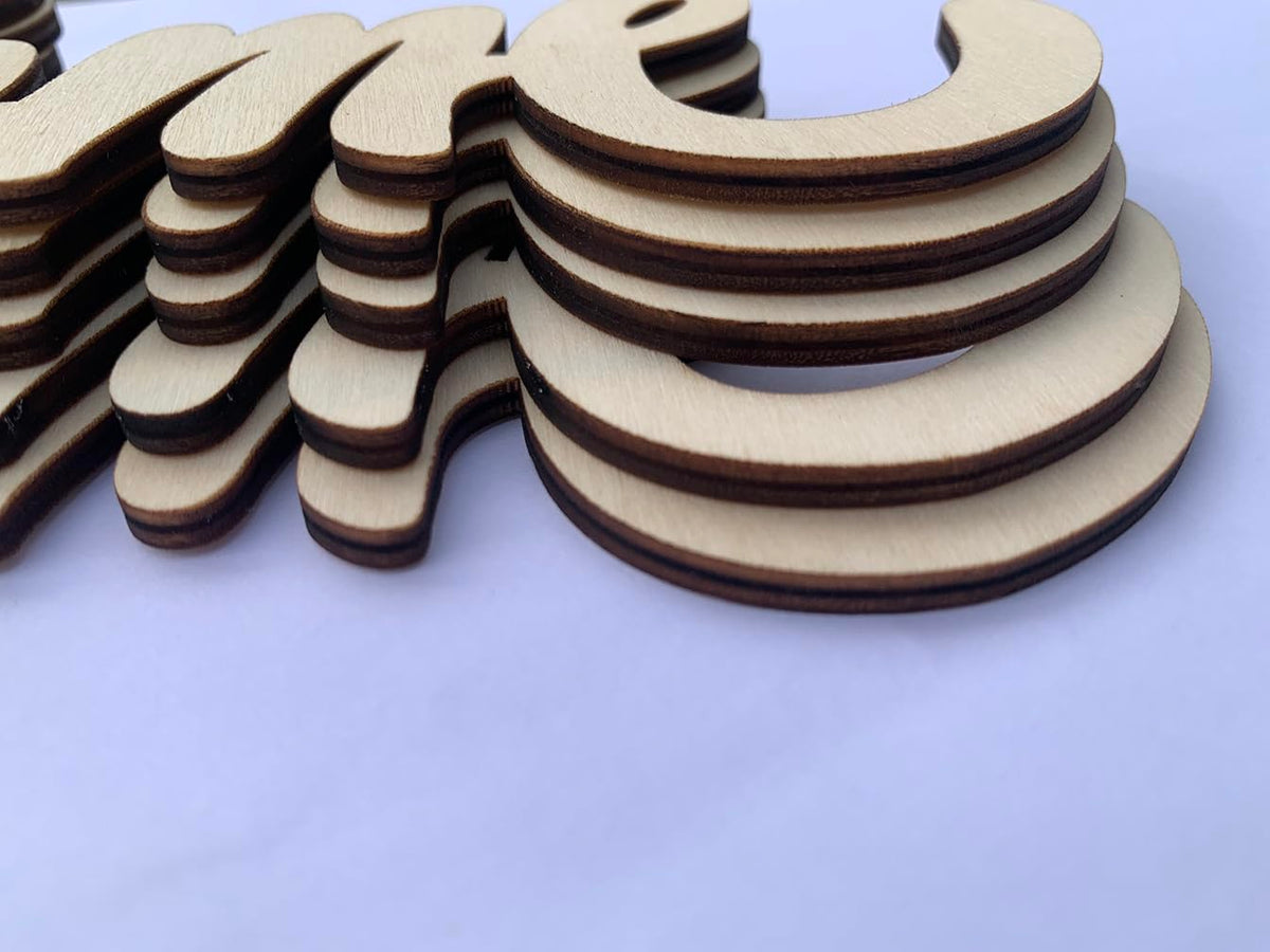 5pcs Wood Cutout Welcome Sign Unfinished Wooden Welcome Letters Word Wood Art Sign for Rustic Spring Wreath Crafts Front Door Home Gallery Wall Decor Letter Board Painting 11.81x4.53 Inches