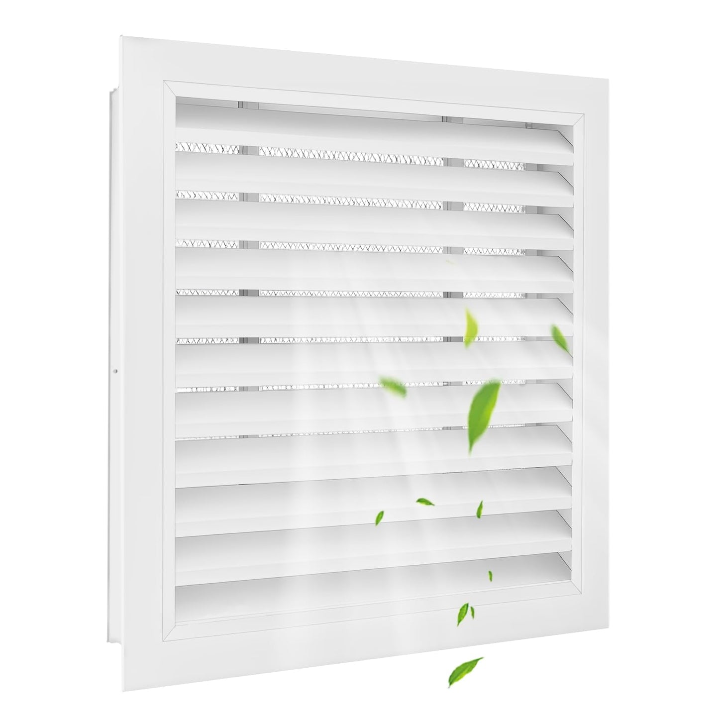 2-Pack 20"x20" Gable Vent - Premium Aluminum๏ผFilter Screen for Removable, Ideal for Gables, Sheds, and Attics - Vent Opening 18"x18" - Boost Ventilation and Guard Against Moisture