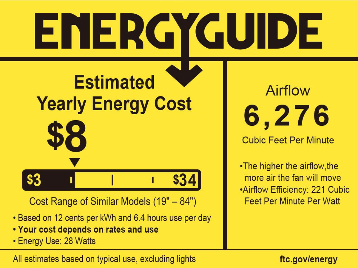 Newday 62 inch Large Ceiling Fans with Lights and Remote, Indoor/Outdoor Black Ceiling Fan for Living Room Patio, 6 Speeds Slient Reversible DC Motor, 3CCT, Timer, 2 Downrods, 8 Blades