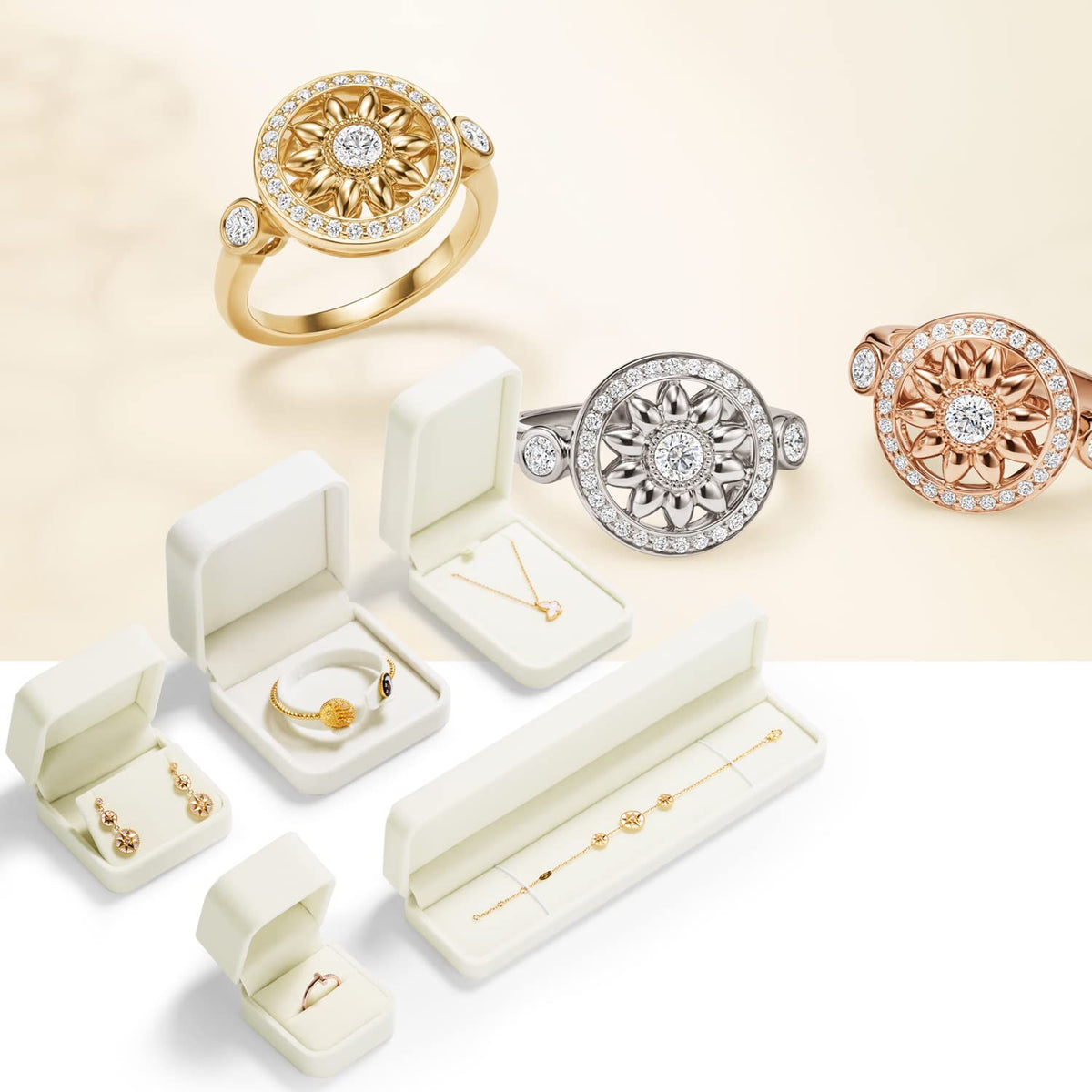 Oirlv Ring Box Wedding Day For Women Velvet Jewelry Box For Engagement Ring Boxes For Proposal