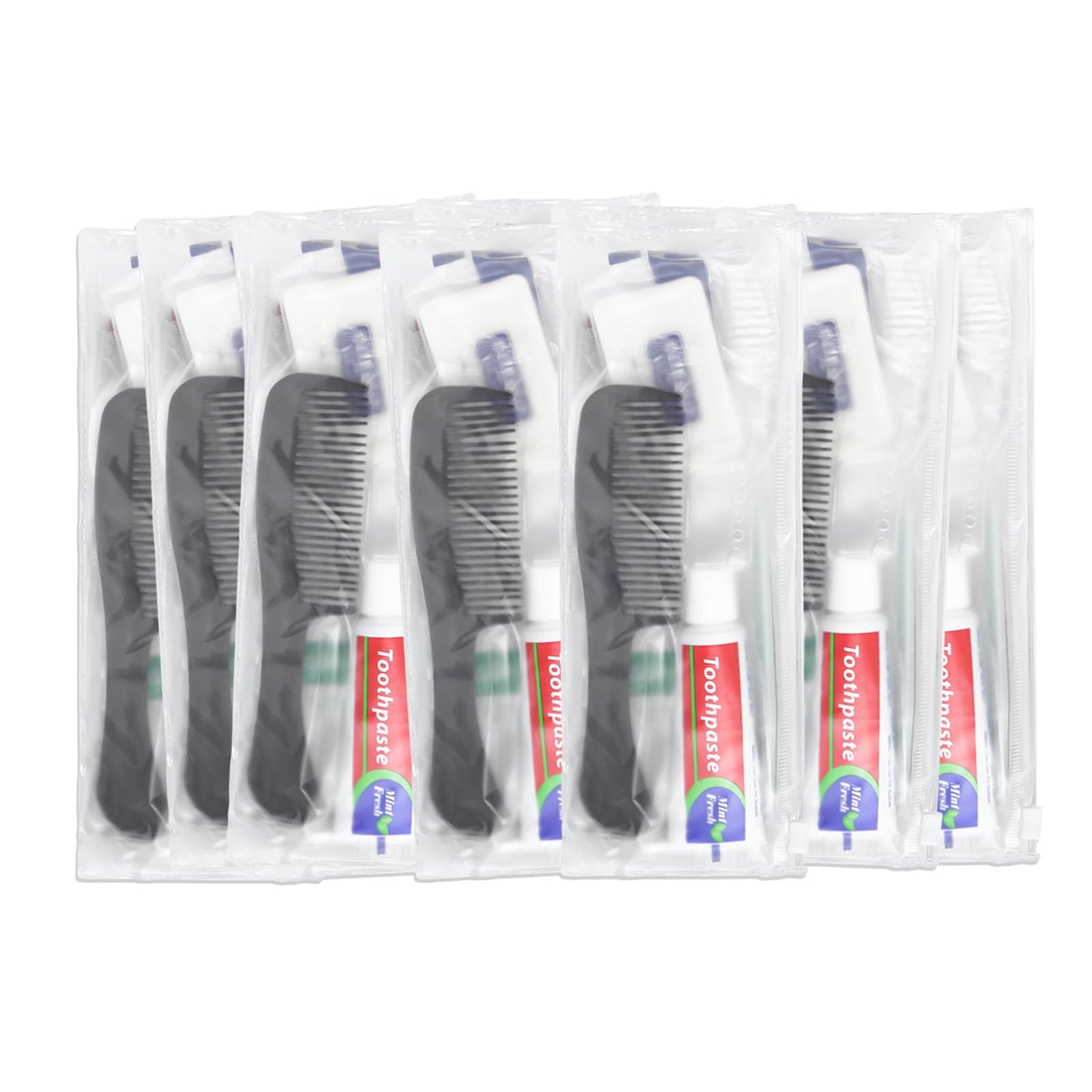 20 Sets Personal Hygiene Kit Bulk, Disposable Toothbrushes with Toothpaste Floss Comb Soap Cover Shampoo Body Wash and Vanity Kit, Toiletry Kits Homeless Supplies Bulk for Women,Men,Travel,Homeless