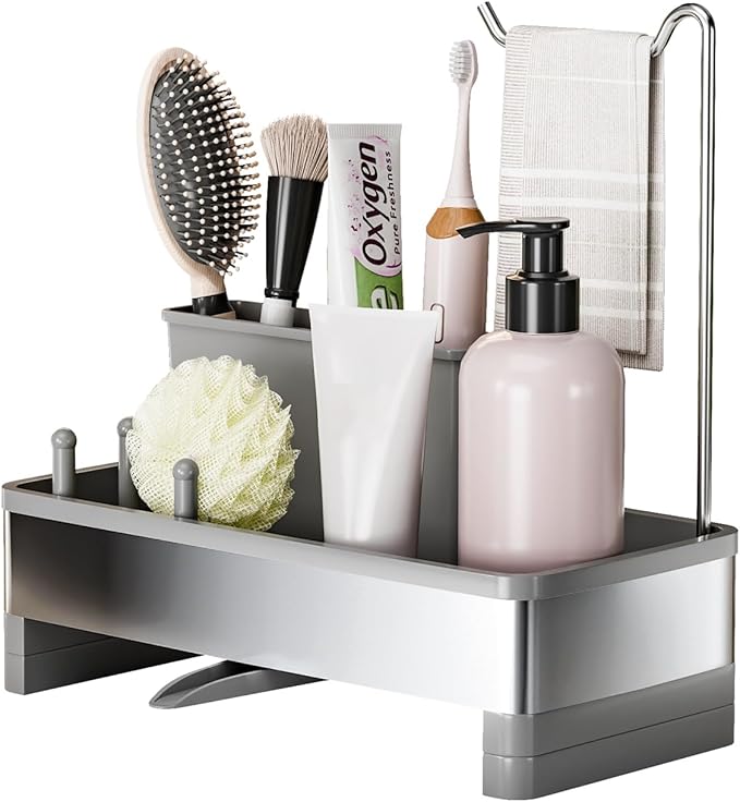 Ewaiira Stainless Steel Sink Caddy, Sponge Holder