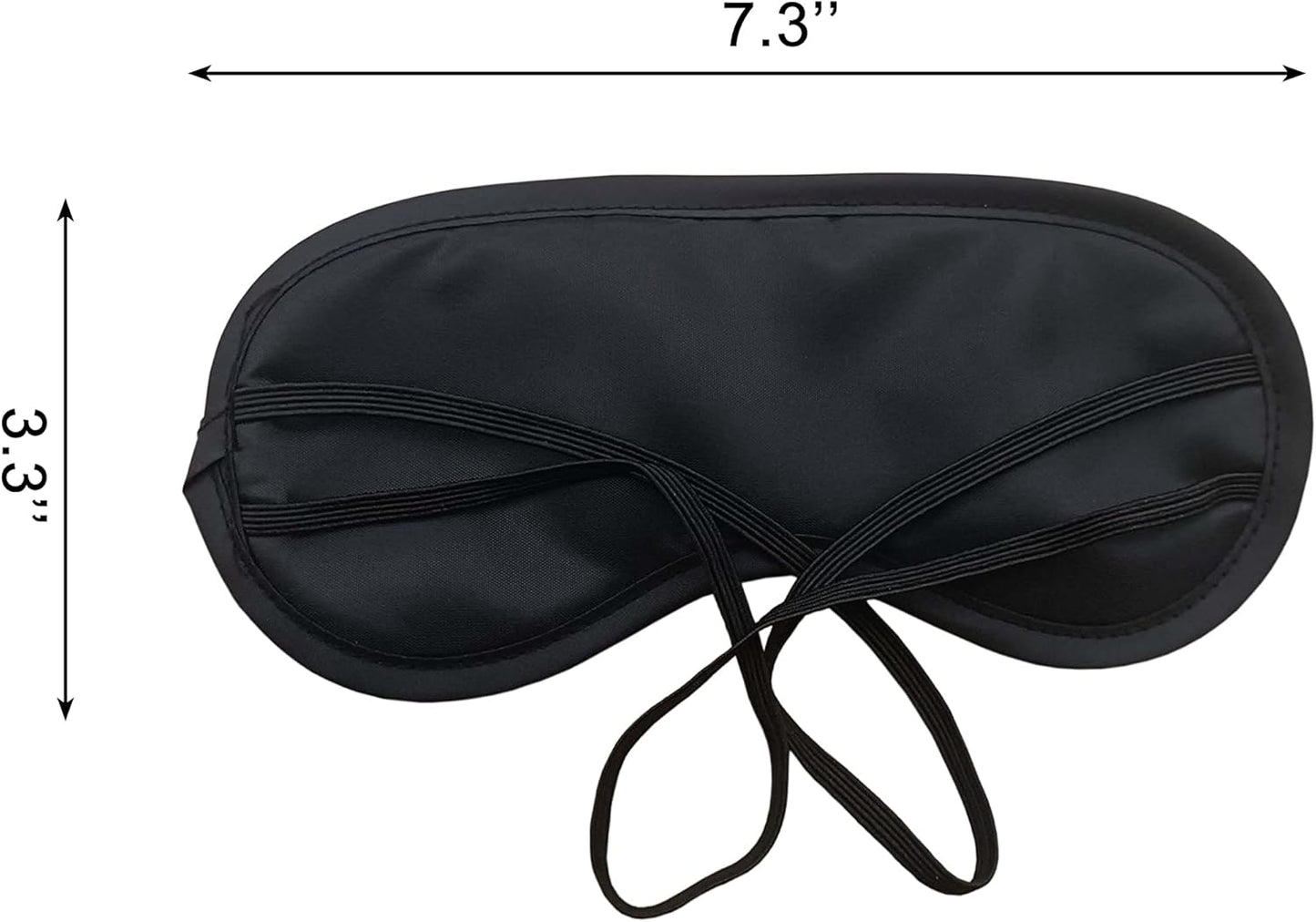 Medsuo 3pcs Comfortable Soft Sleep Eye Masks Shade Cover Lightweight Sleeping Blindfold for Men and Women, Suitable for Travel Sleep or Party Supplies (Black)