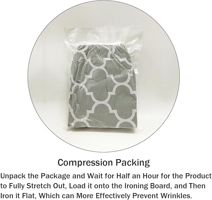 Ironing Board Cover and Pad Standard Size 15" x 54", 3 Pairs of Hook and Loop