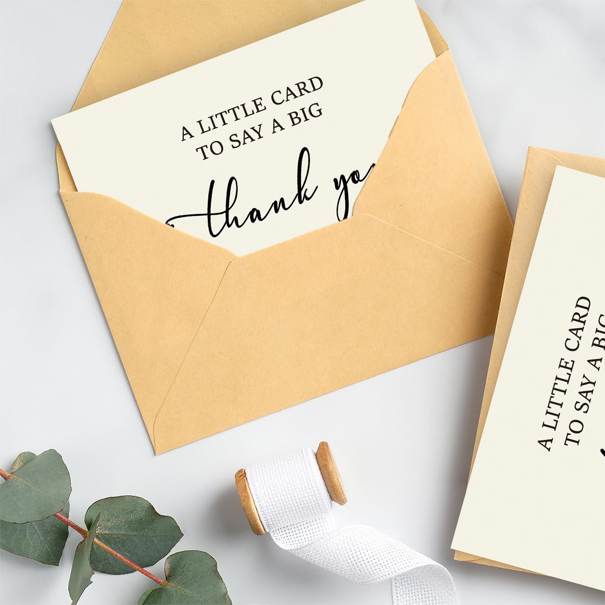 50 Pack 350GSM | Thank You Gifts | Thank You Cards with Envelopes | Small & Baby Shower & Wedding Thank You Cards | Thank You Notes & Cards for Teacher, Graduation, Business, Holiday, and Christmas