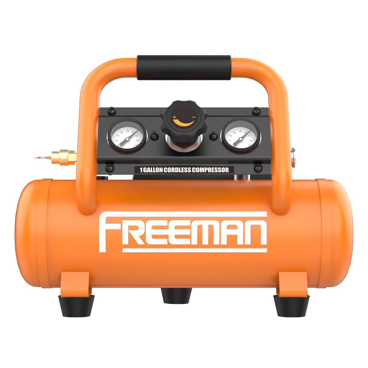 Freeman F20 20V Cordless 1-Gallon Air Compressor with 4.0Ah Battery & Charger | 1/3 HP, 700 Shots Per Charge | Portable, Oil-Free, for Nailers & Tire Inflation | PE20V1GCK
