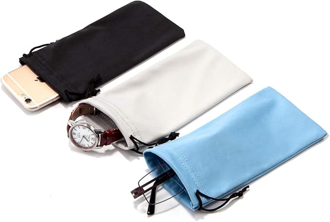 TRIUMPH VISION Soft Eyeglass Pouch 3 Pack