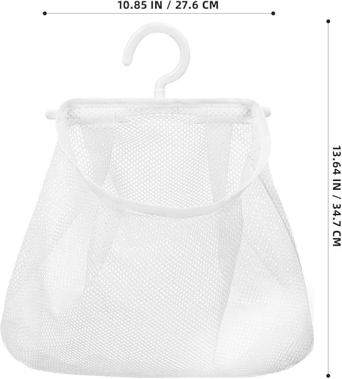 Mesh Storage Hanging Bag with Swiveling Hook