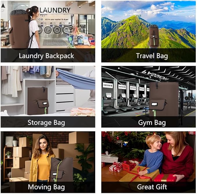 Extra-Large Heavy Duty Laundry Bag Backpack