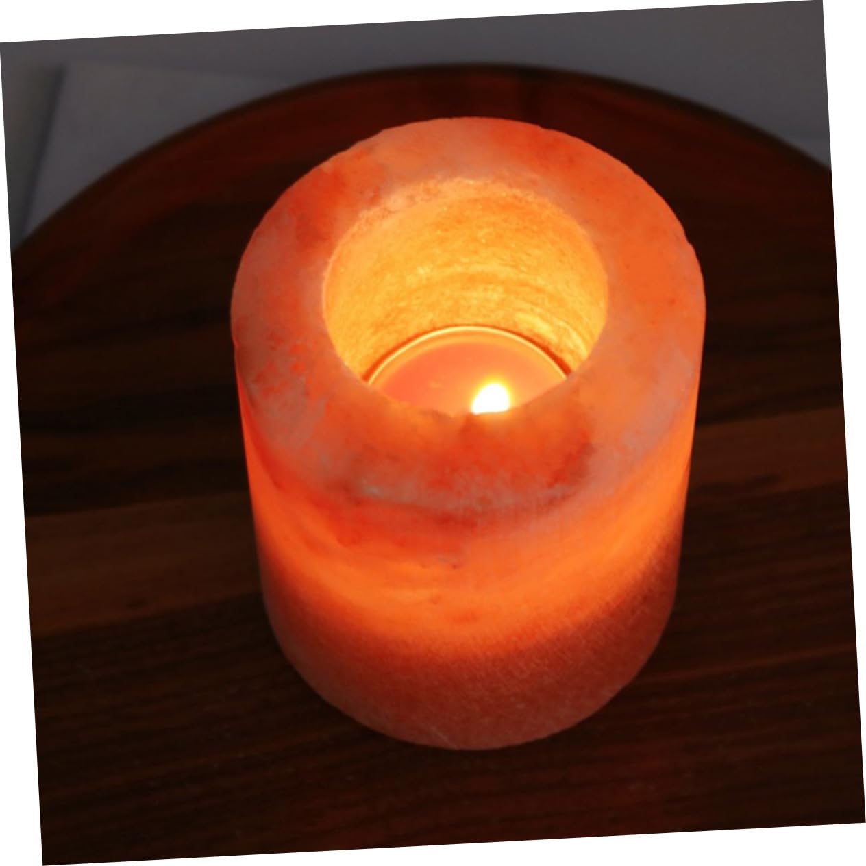 STOBAZA Japanese Decor Candle Holder Himalayan Salt Table Decor Eco-Friendly Home Ornament