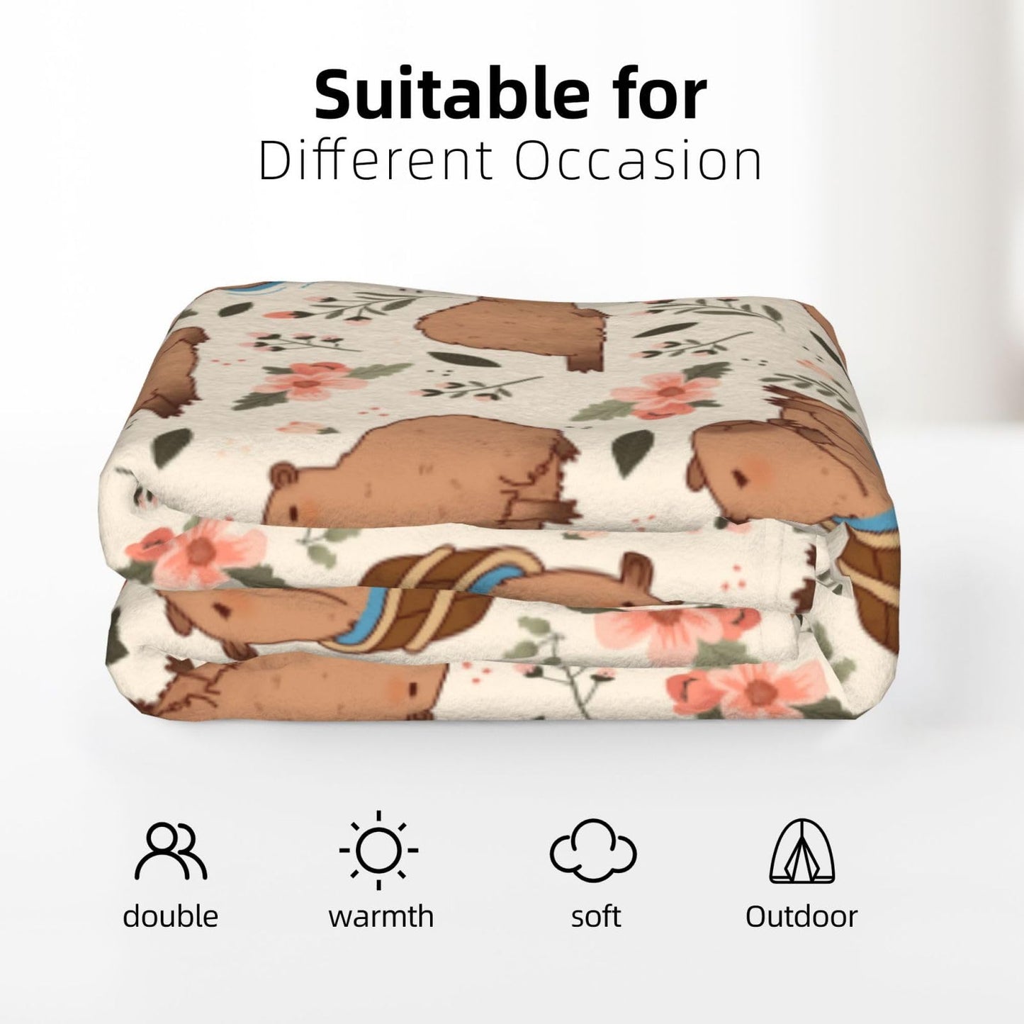 Blanket Throw Blanket for Bed Soft Cozy Fluffy Couch Blankets Fleece Blanket Throw Gifts for Women Men Girls Boys 50"x40"