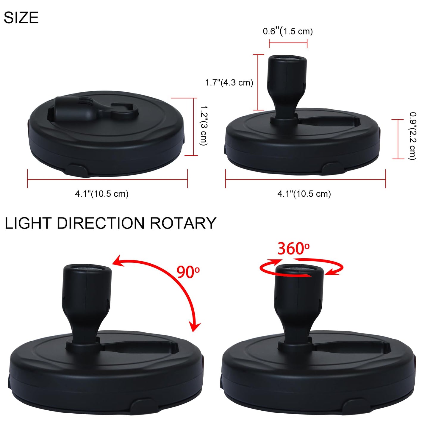 HAMVIDNE LED Spotlight, Battery Powered Picture Lights, Uplighting Indoor, Puck Lights with Remote, Plant Spot Light for Wall Art Display Dartboard Painting Artwork Accent Closet-4Pack