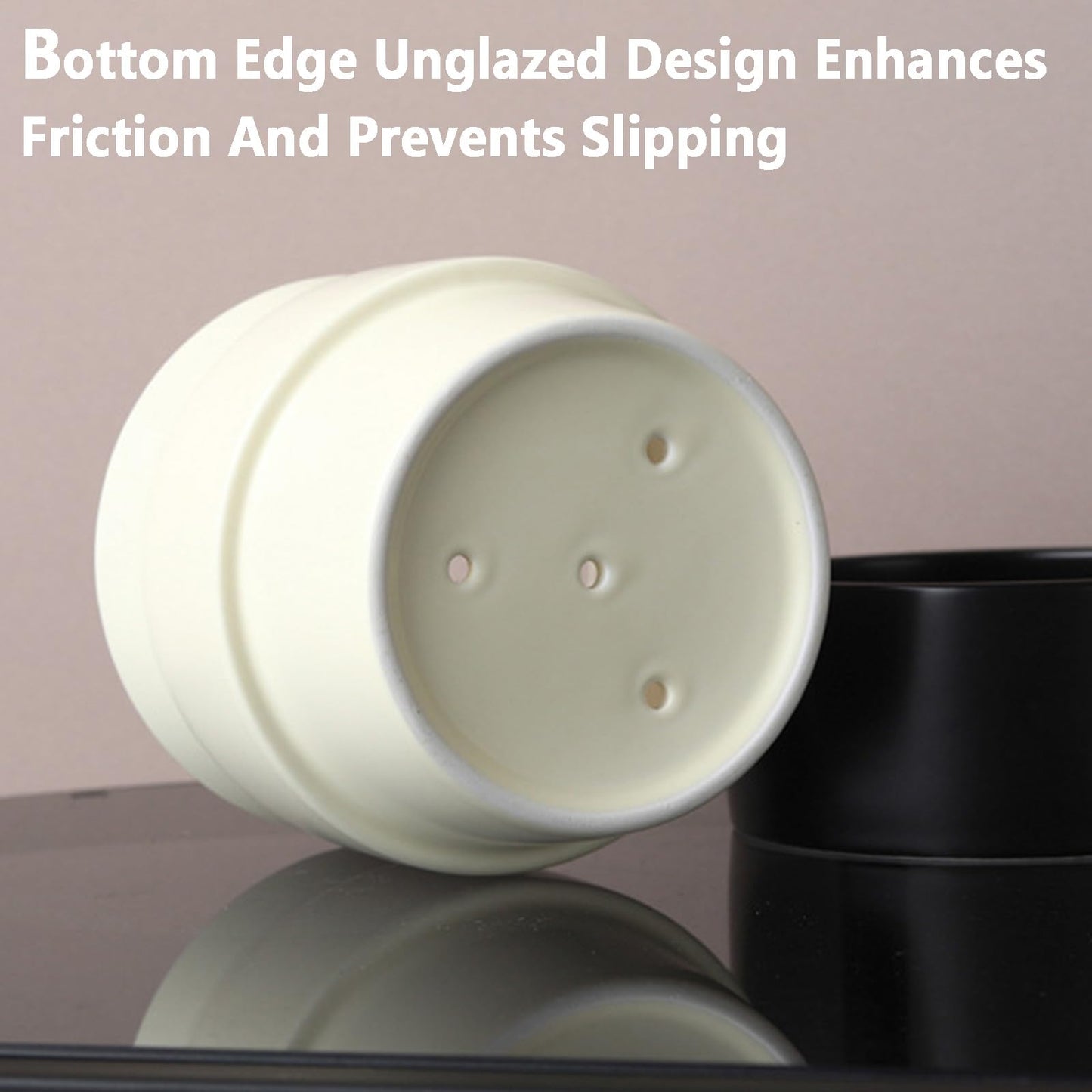 Utensil Holder With Draining Layer, Ceramic Kitchen Utensil Crocks for Kitchen Counter Decor, Utensils Drying Holder, Cooking Tool Organizer Gifts for Mom, Cooking Enthusiasts, Chefs, and Homemakers