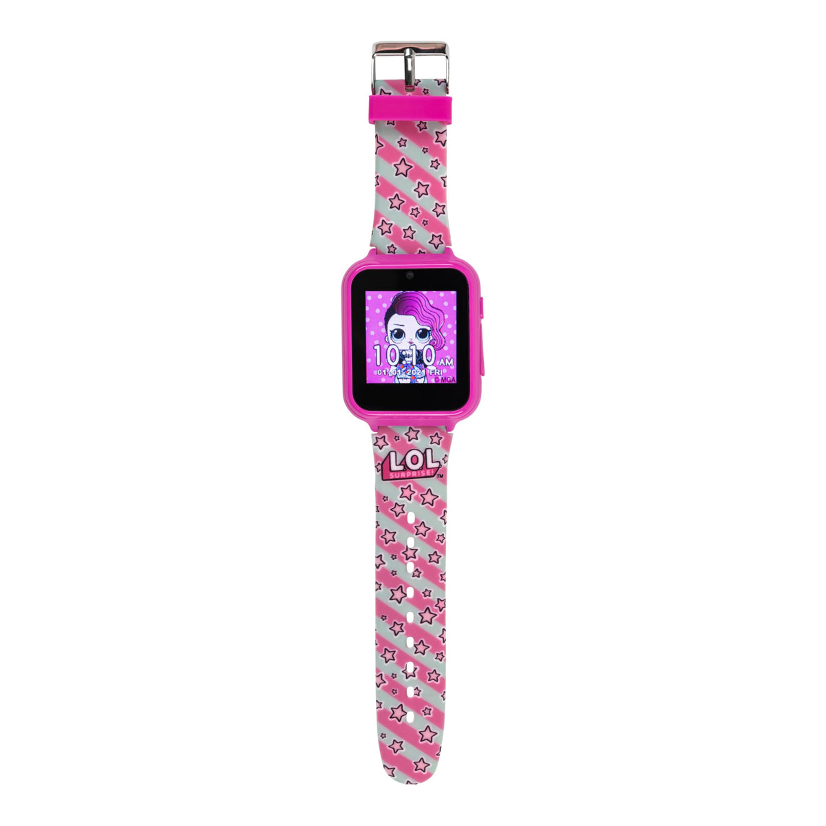 L.O.L. Surprise Kids Smart Watch with Touchscreen Selfie Camera Voice Recorder Calculator and Step Counter – Interactive Watch with Games and 10 Character Watch Faces – Fits Wrist Sizes 5.5" to 8"
