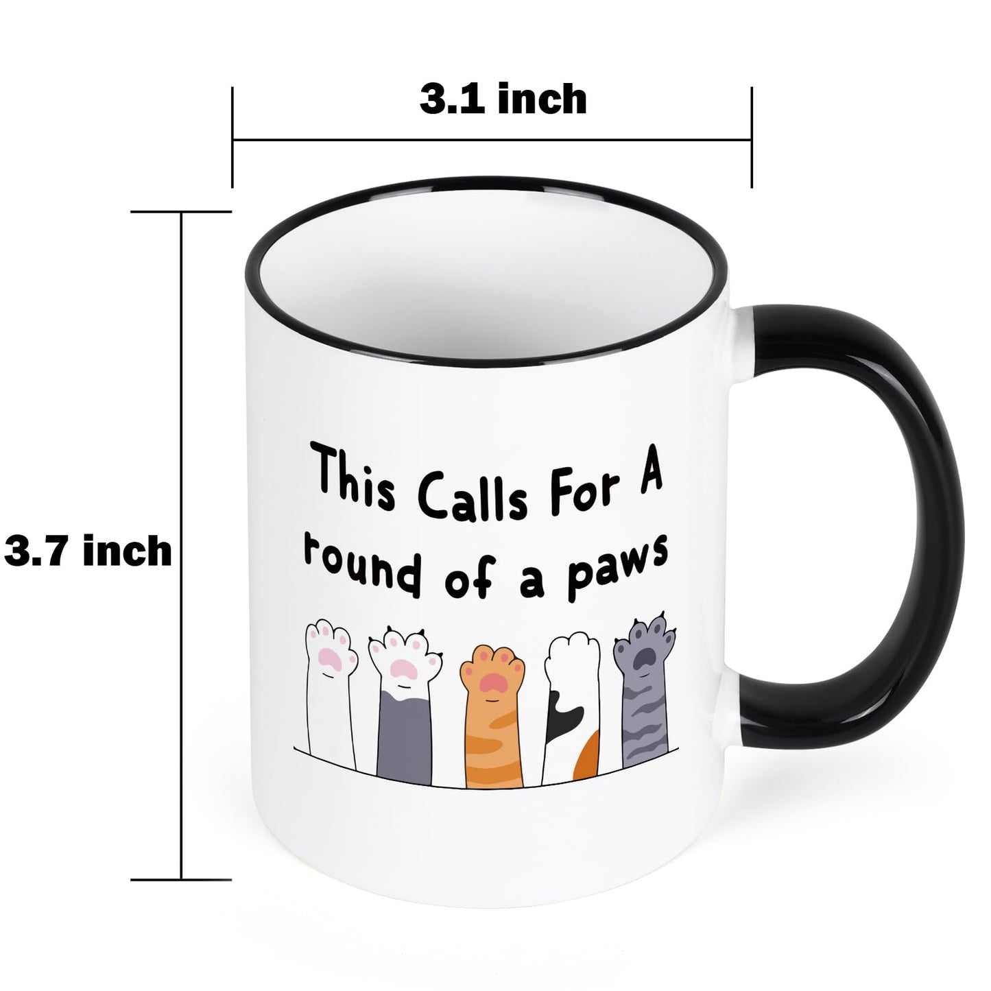 YHRJWN Graduation Gift for Women Men, Cute Paws Congratulations Gifts for Him Her, Proud Of You Coffee Mug, Graduation Mugs for Friends Family Animal Lover, New Job Mug 11Oz