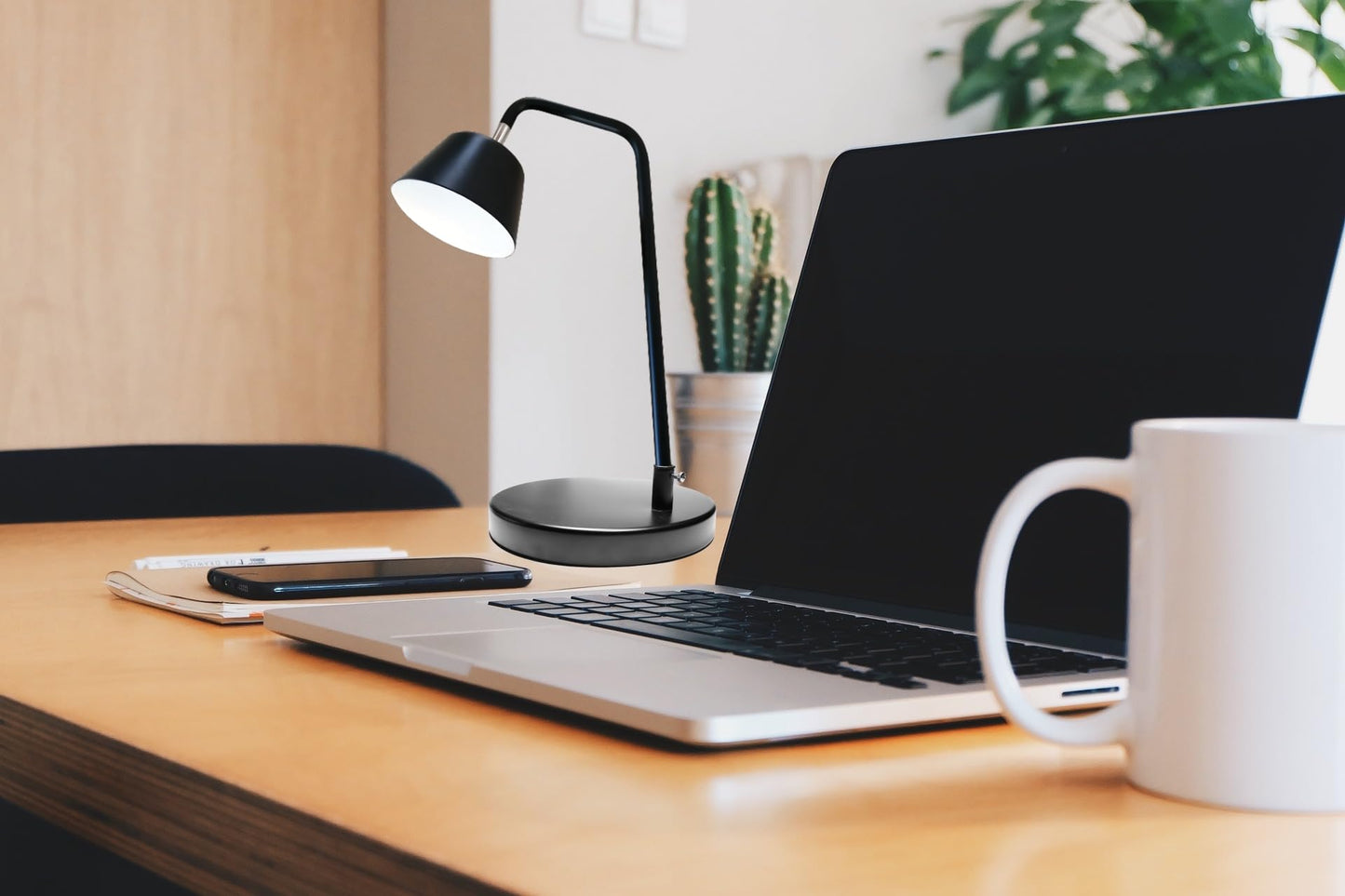 Desk Lamp Base: Round inches Mounting Stand for Desk Lamps,Magnifying Glass with Light,Mic Arm Desk Mount,Swing Arm Desk Lamp,for Home Office,Compatible for lk-1 cl-2 (Black)