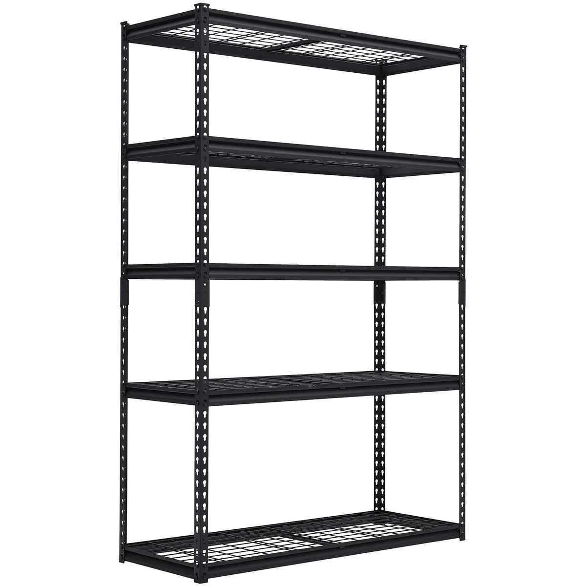 5 Tier Shelving Unit for Garage Organization-Heavy Duty Industrial Wire Shelving Rack, 2500Lbs Metal Storage Racks, Multifunctional Utility Shelf for Garage, Office, Kitchen