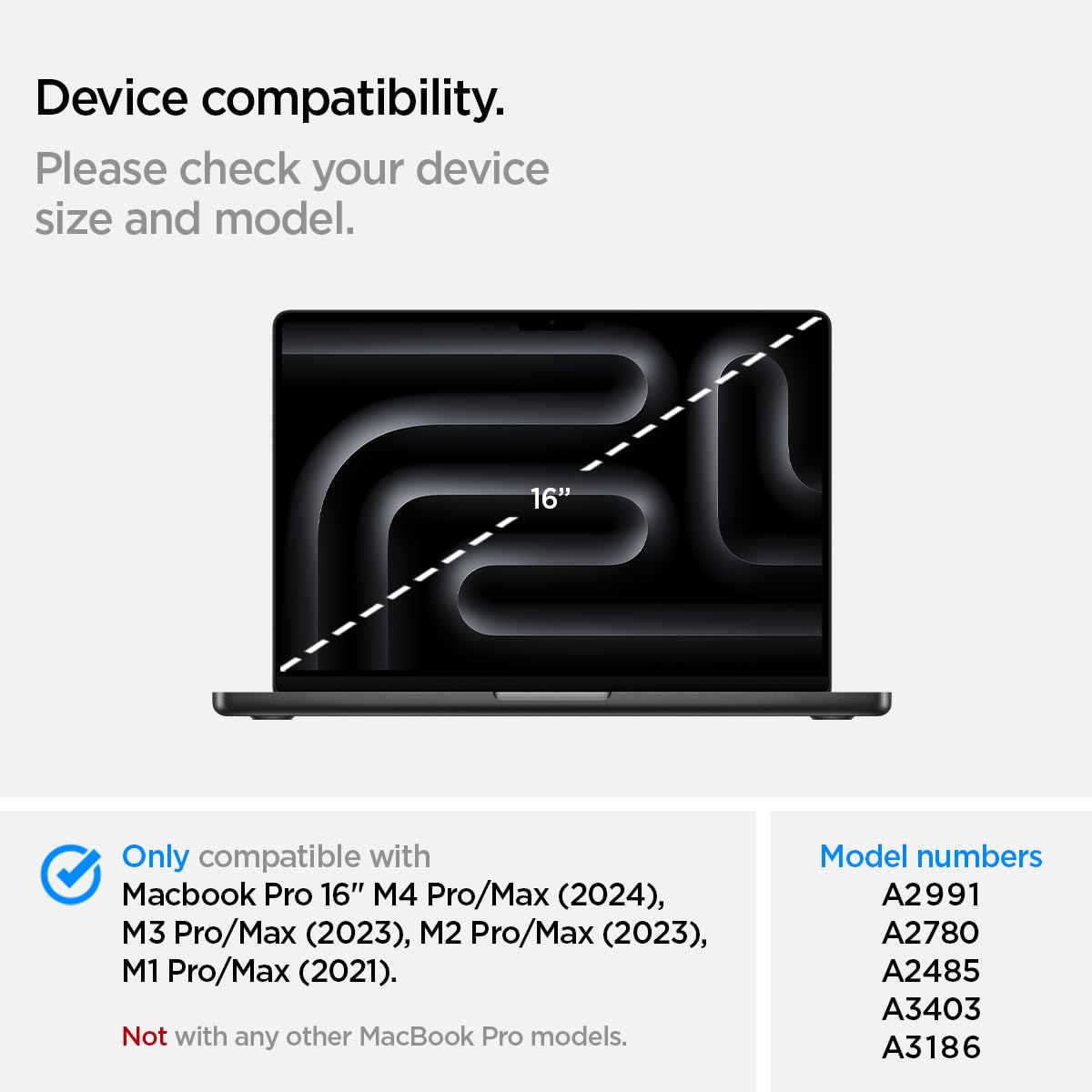 Spigen Urban Fit Laptop Case Compatible with MacBook Pro 16 inch with M3 Max / M3 Pro / M2 Pro / M2 Max Chip / M1 Pro / M1 Max Chip (2023/2021) - Black