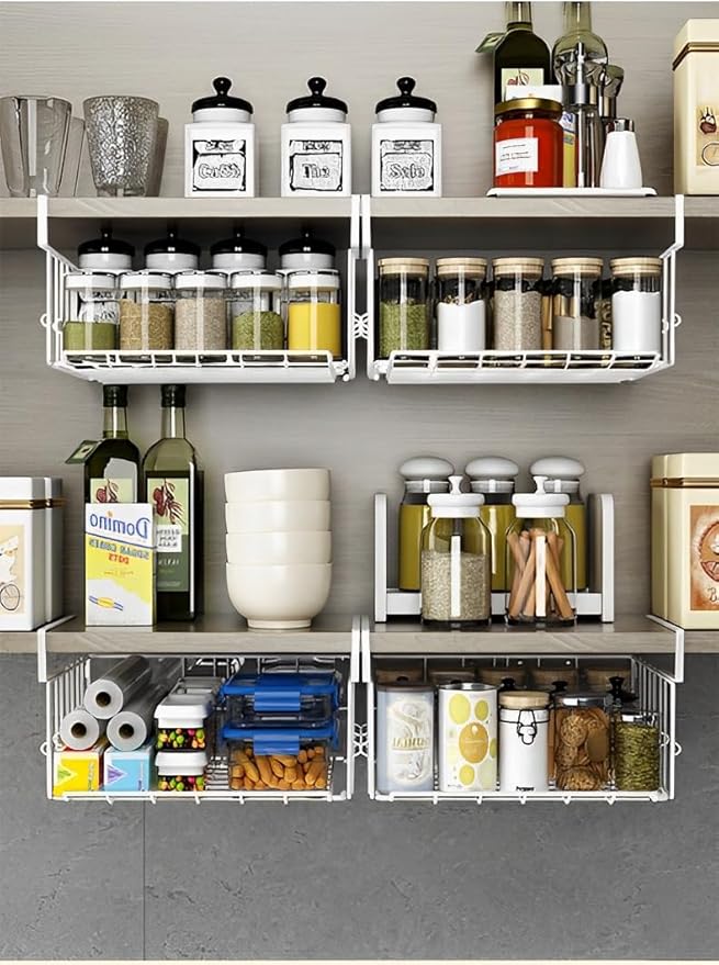 Under Shelf Basket Storage 2Pack