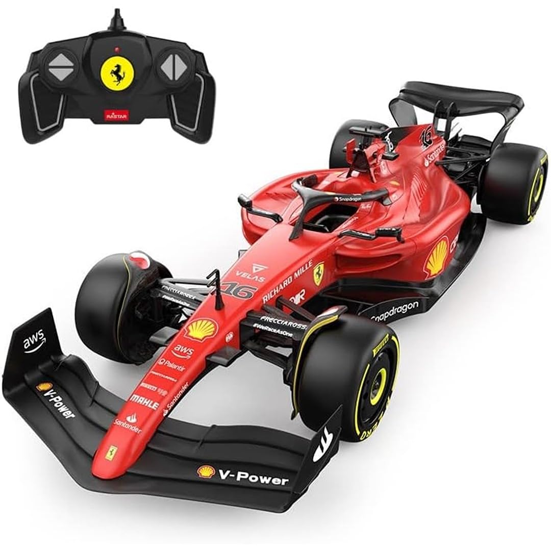 Ferrari F1 F1-75 RC Car (1:18 Scale) - 2022 Formula 1 remote control car Drivers - Charles LeClerc + Carlos Sainz Drive To Survive
