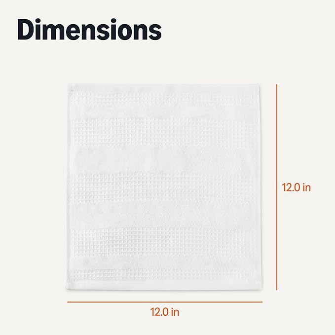 Amazon Basics Organic Cotton Waffle Kitchen Dish Cloths