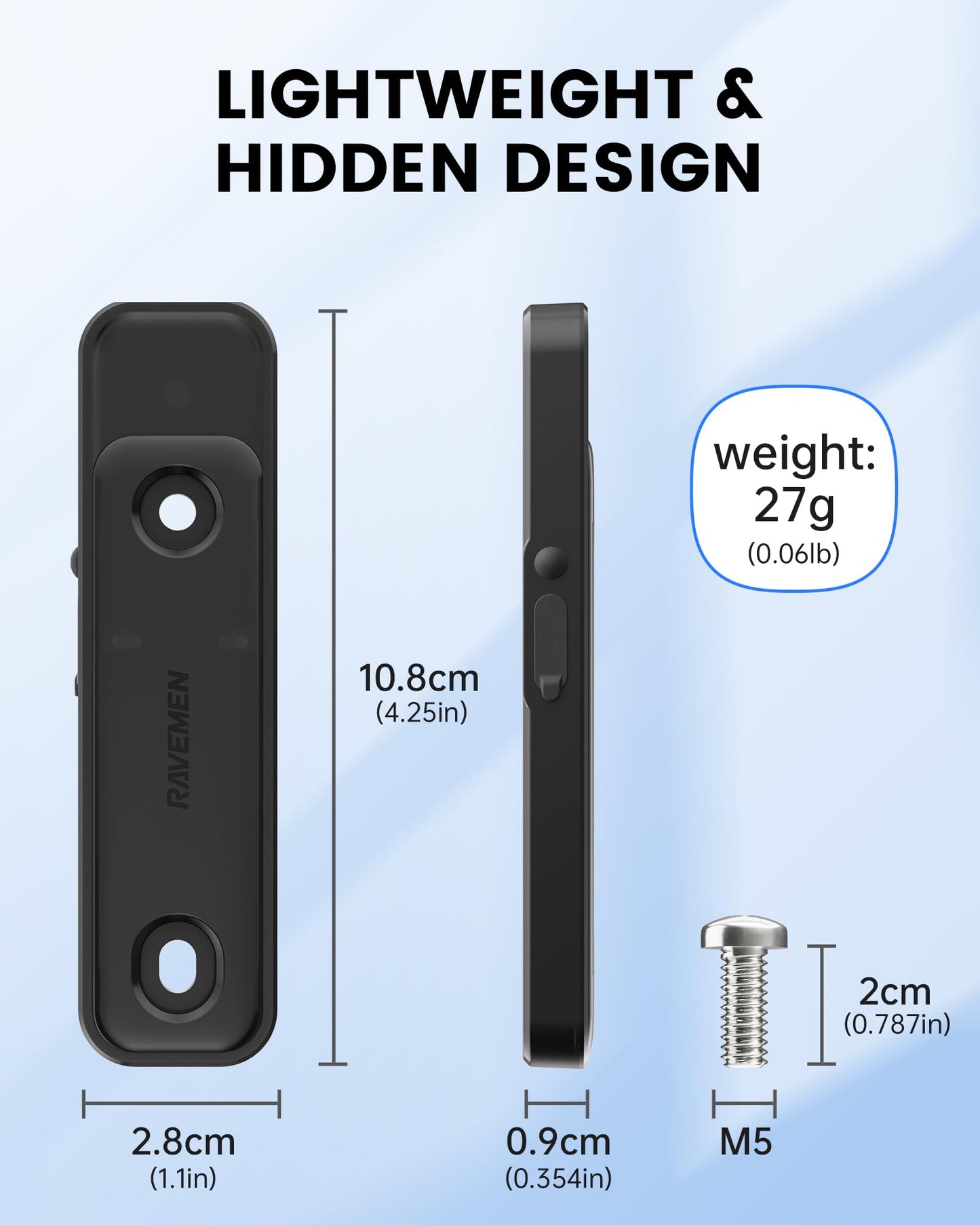 Ravemen Bike Tracker Compatible with Apple Find My, Rechargeable Anti-Theft GPS Tracker for Bikes, 8-Month Power Life Bicycle Finder Location Accessories Hidden Under Bottle Holder (iOS Only)