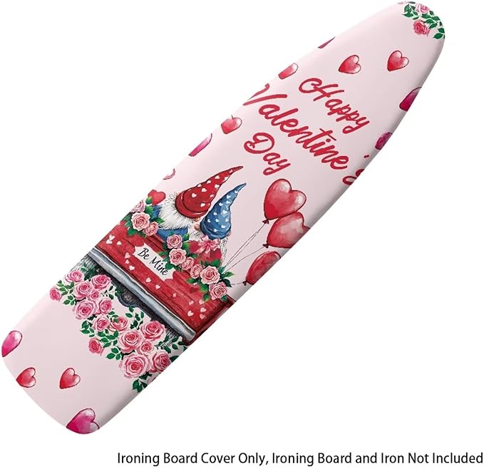 Gnome Ironing Board Cover Love Heart Standard Size 15 x 54 Stain Resistant