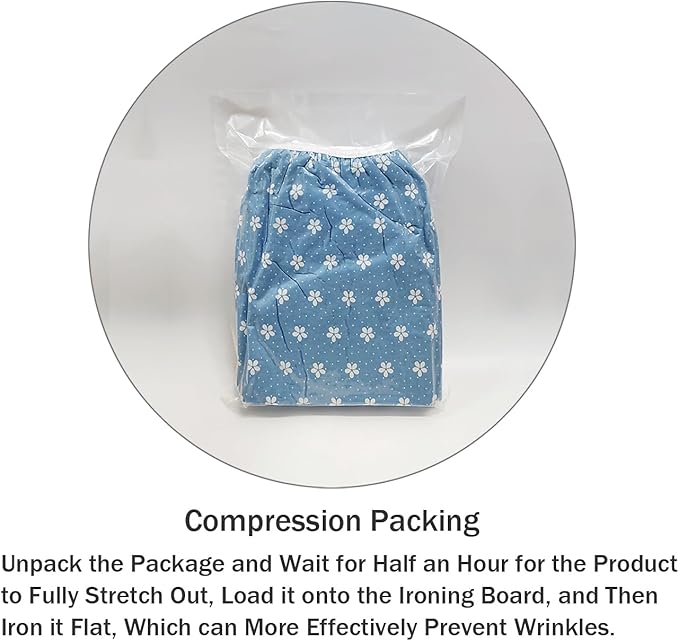 Ironing Board Cover and Pad Standard Size 15 x 54, 3 Pairs of Hook and Loop