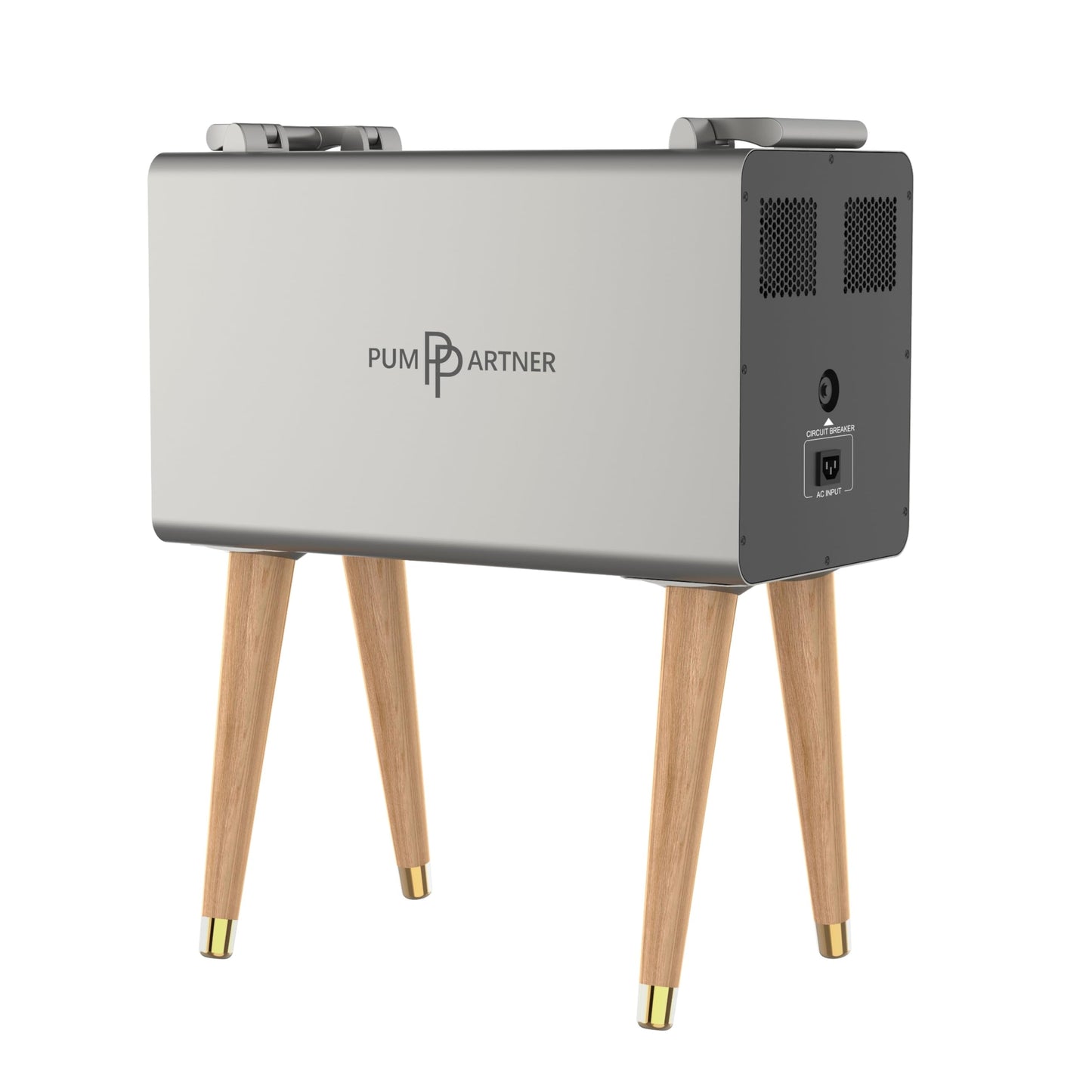 Pump Partner Heavy-Duty automatic backup power station for 120v sump pumps. Built-in 51.2V 40Ah LiFePO₄ battery, Specifically designed for extreme weather, and homes facing 1–3 day power outages.