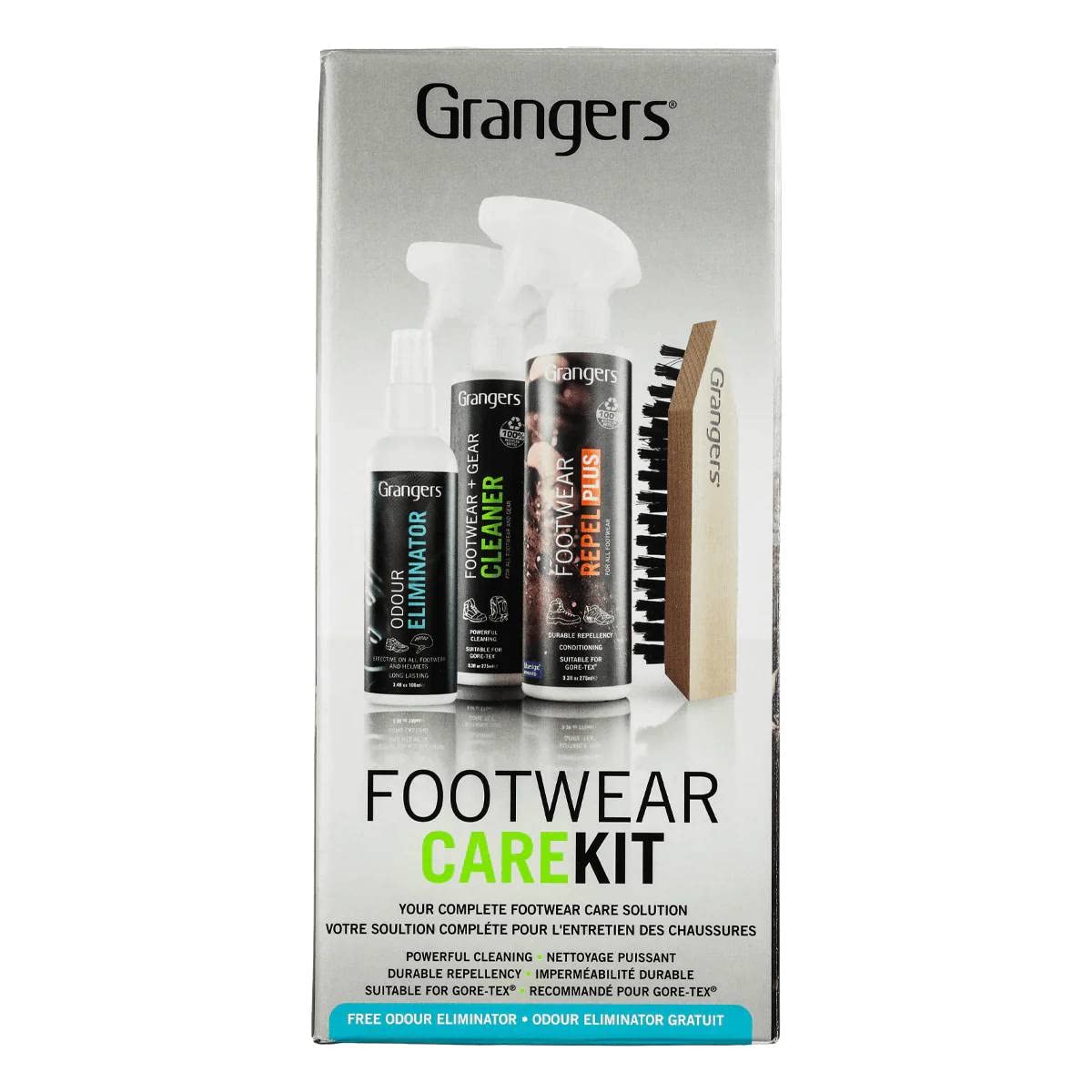 Granger's Footwear Care Kit | Complete Eco-responsible Cleaning and Waterproofing for all Outdoor Footwear