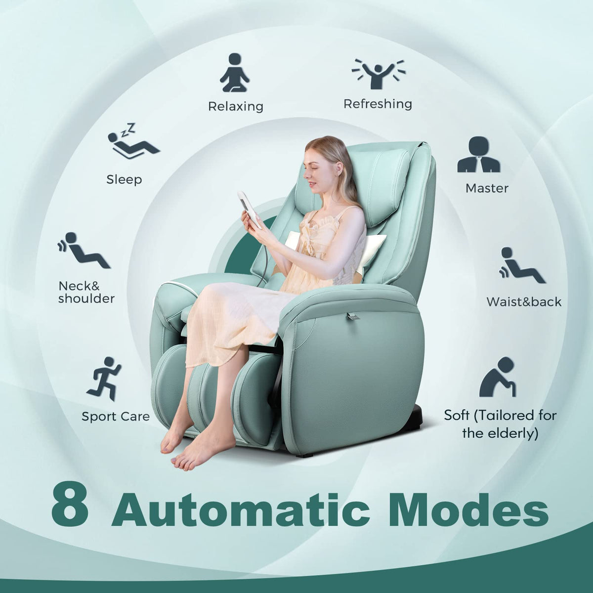 Giantex Full Body Massage Chair, Zero Gravity SL Track Electric Recliner with Reversible Footrest, Back Heater, Wheels & Pillow, Shoulder Detection, Calf Airbag, No Installation, Free Indoor Delivery