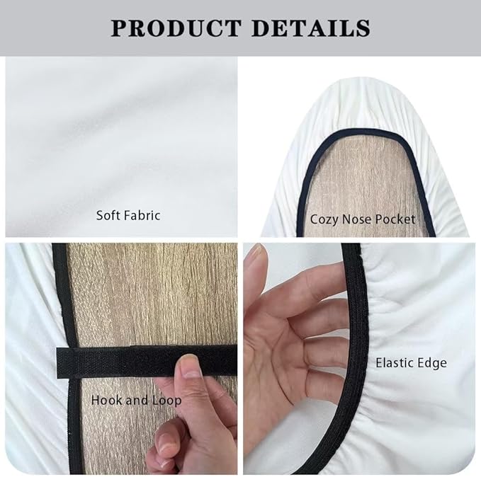Ironing Board Cover Standard Size Heat & Stain Resistant Fabric Top Ironing Pad