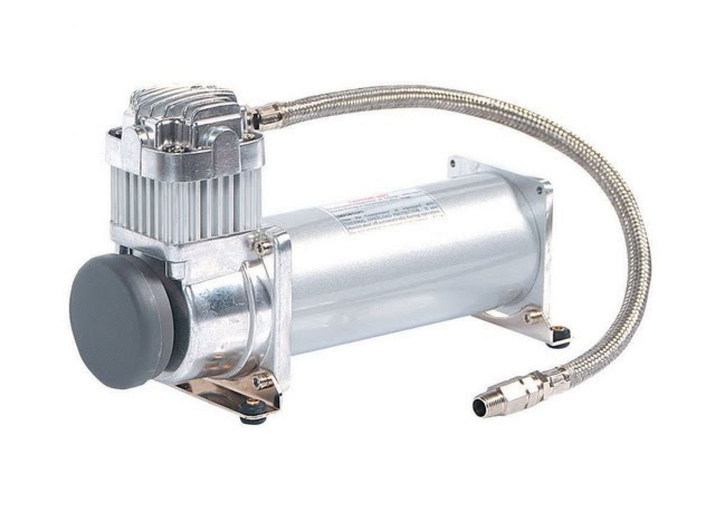 VIAIR 450C - Industrial Air Compressor for Drilling, Air Brushing, Spraying, Nailing | 12V Continuous Duty Cycle Compressor for OEM Applications | 150 PSI, up to 5 Gallon Tank (Silver), P/N 45040