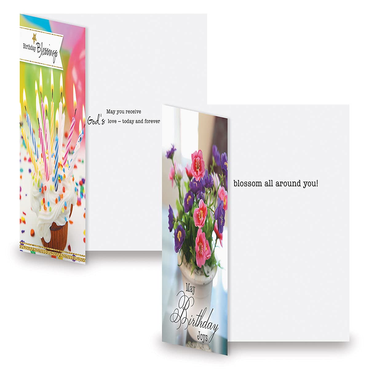 Current Faith Assorted Cards with Envelopes All Occasion - 20 Pack, Large 5" x 7" Christian Cards with Sentiments, Variety of Get Well, Sympathy, Birthday, Anniversary & Thinking of You