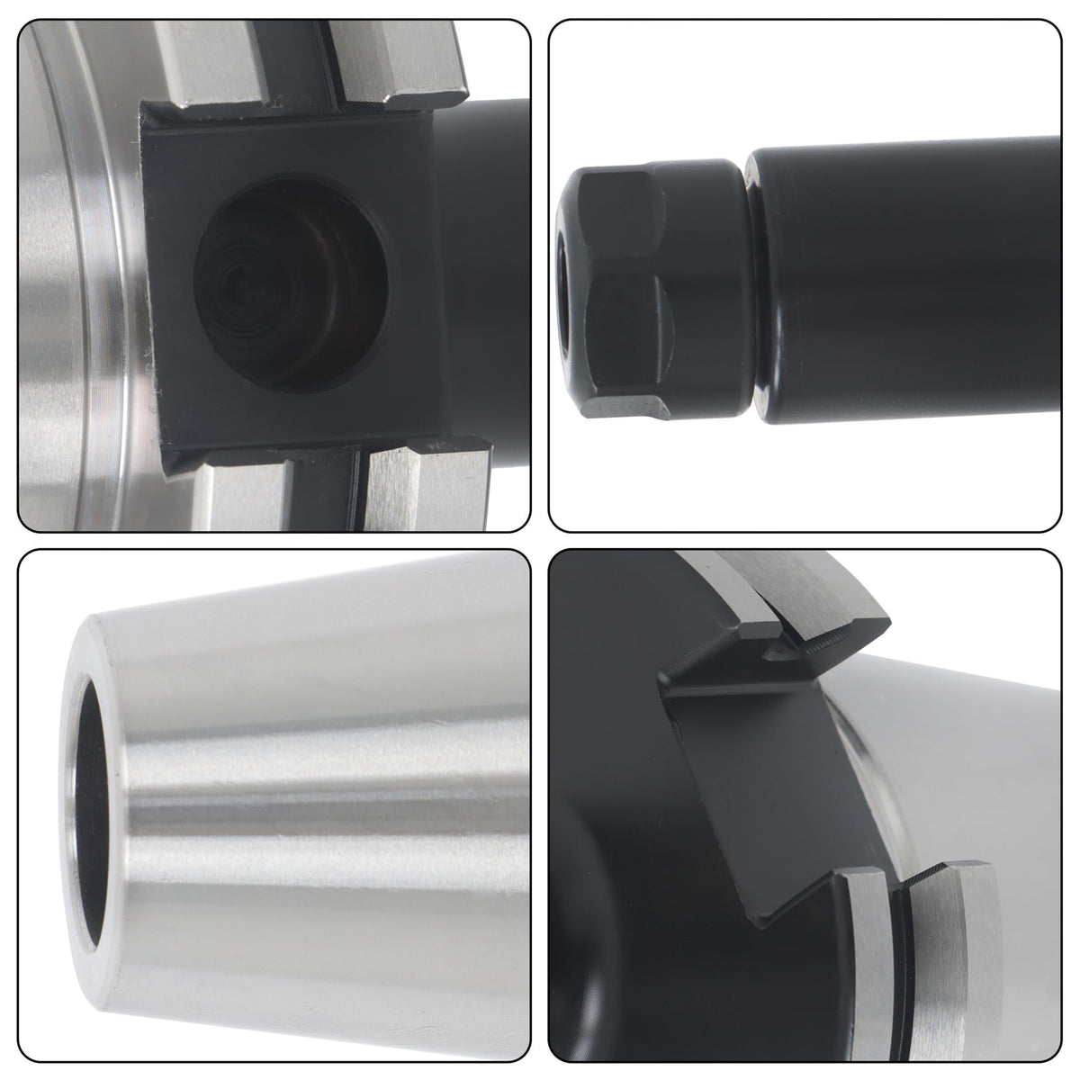 4pc CAT40 ER11 4" Collet Chuck Tool Holder Balanced G2.5 20000RPM for CNC Chucks or Brackets of Drilling Machines, Milling Machines