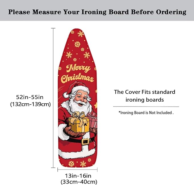 Christmas Santa Claus Ironing Board Cover and Pad Cover