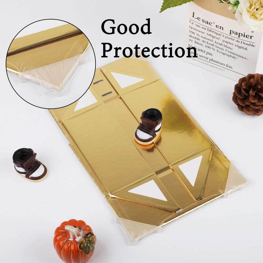 GoooodGift Extra Large Gift Box Gold 1 Pack 16x13.5x5.3 inch Luxury Gift Box for Presents with Magnetic Closure Lid Collapsible,Birthday,Christmas,Wedding,Contains Shredded Paper Filler