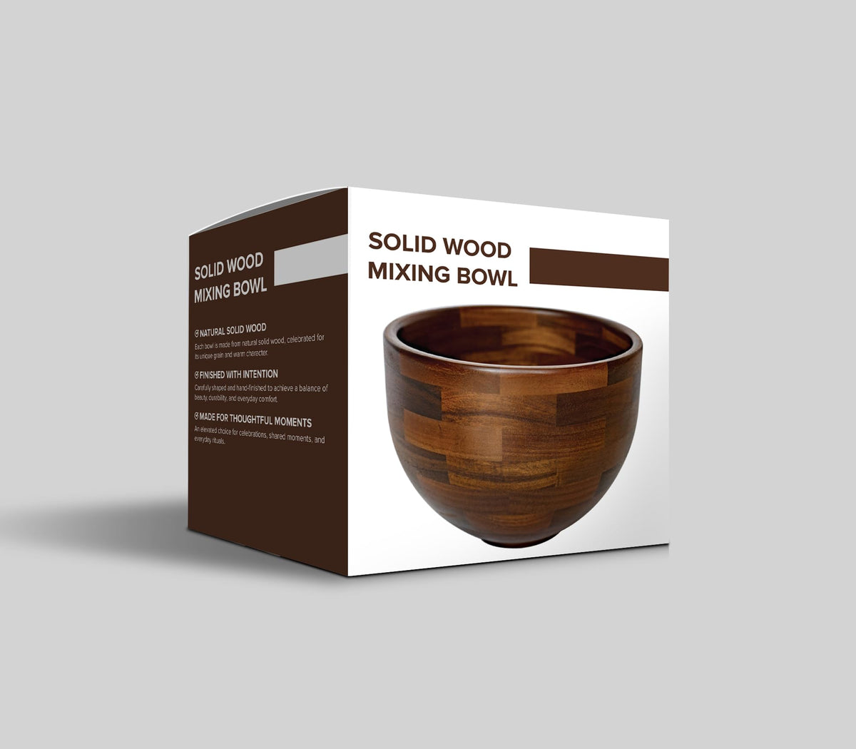 Handcrafted Wood Mixing Bowl for KitchenAid Tilt-Head Stand Mixers, Natural Wooden Bowl with Stainless Steel Base, 4.5ā5 Qt, Natural Wood