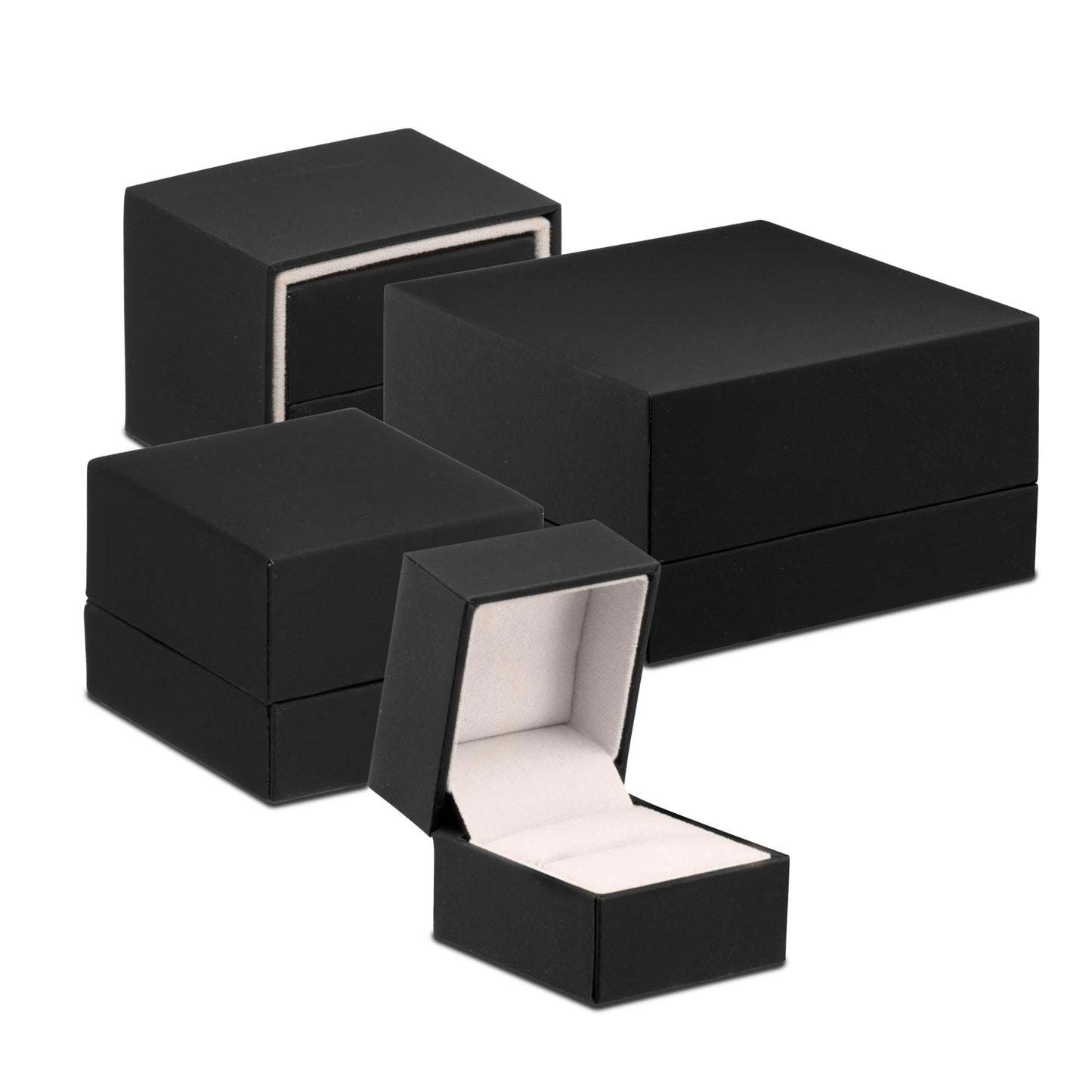 ALLUREPACK Ultra Smooth Soft Touch T-Style Earring Box for Women & Girls - Earing Case Ideal for Hanging Earrings, Small Hoops - Jewelry box with Sleeve and Suede Interior - Earring Gift Box