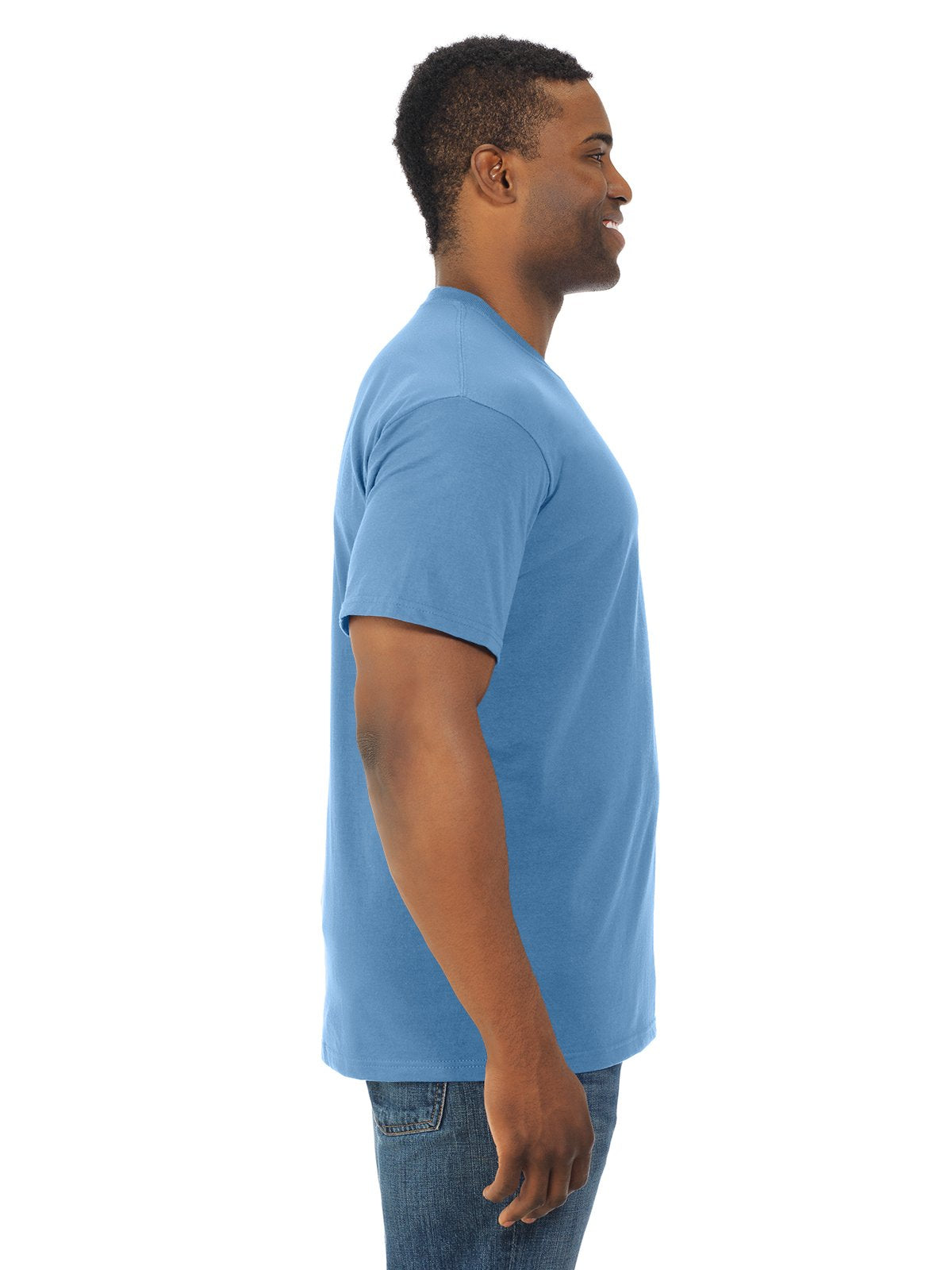 Fruit of the Loom Men's Short Sleeve Crew Tee, Medium - Turquoise Heather