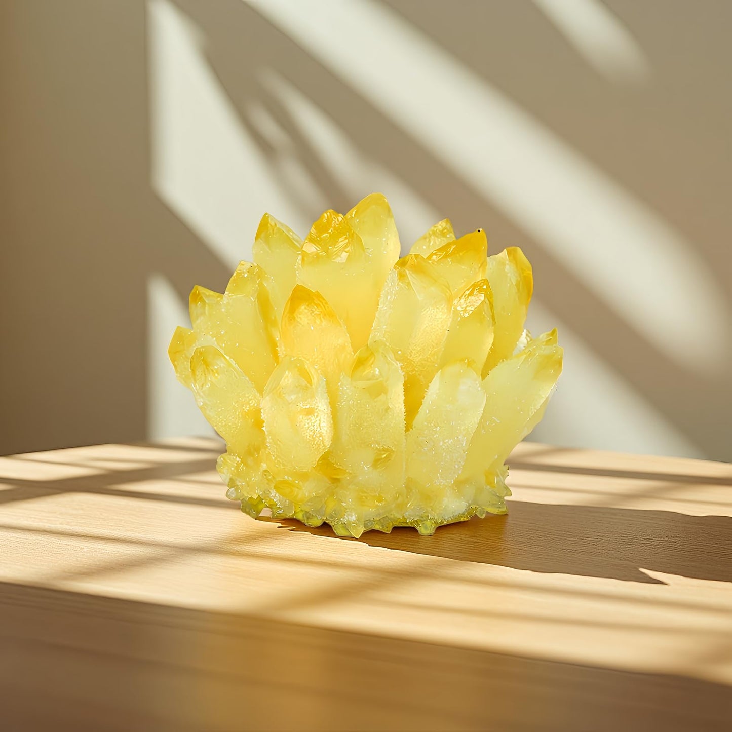 Large Citrine Crystal Clusters Yellow Crystal Citrine Stone Crystal Clusters for Healing Citrine Crystals Used for Room Decoration (1.1lb-1.3lb)