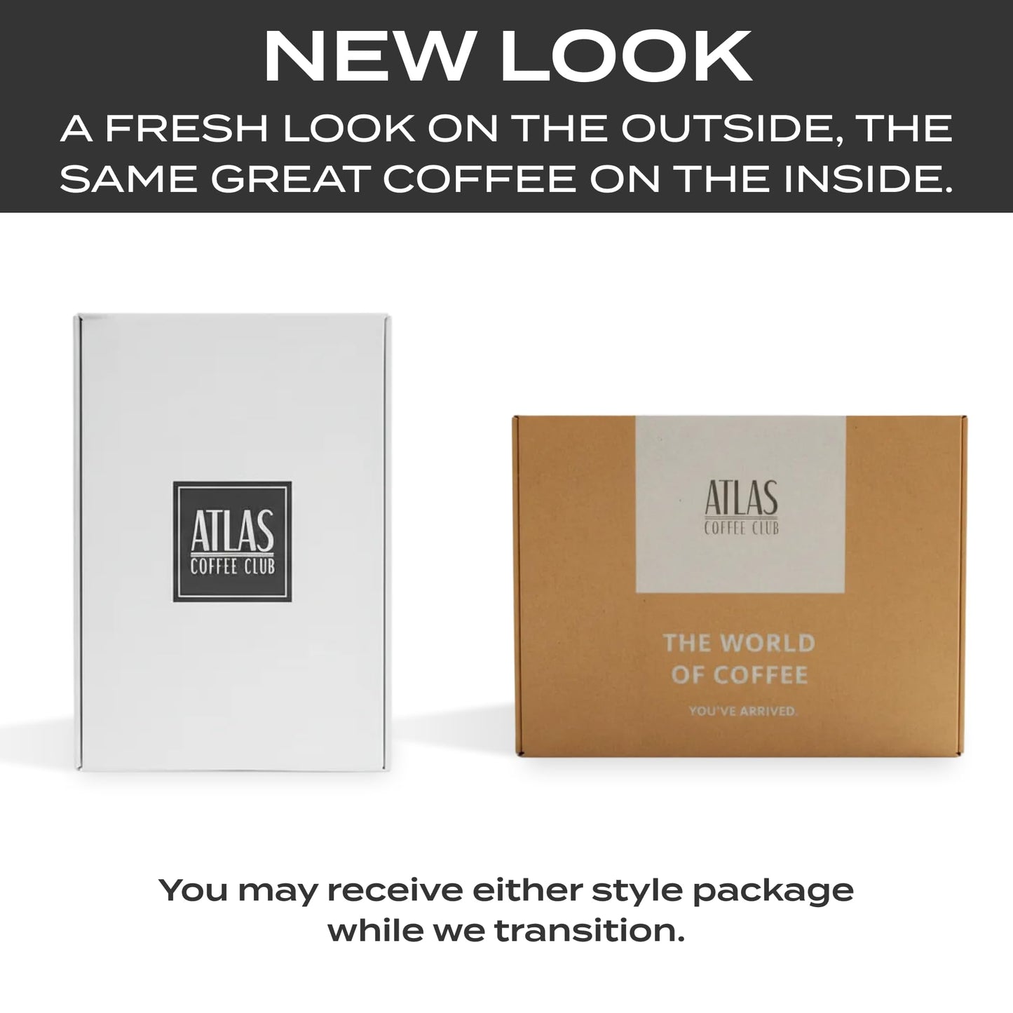 Atlas Coffee Club World of Coffee Set, Gourmet Coffee Gift Sampler, 4-Pack Variety Box of the World’s Best Single Origin Coffees, Whole Bean