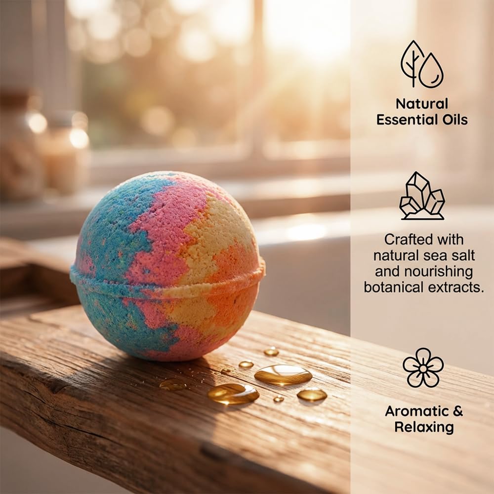 Bath Bombs with Surprise Inside, 2026 New 12/24 Pack Ocean Toy Bath Salt Ball Sleeve Box Bath Bombs, Animal Theme Fizzy Bubble Bath, Bath Fizzies Gift Set for Women (Land Animal 24Pack)