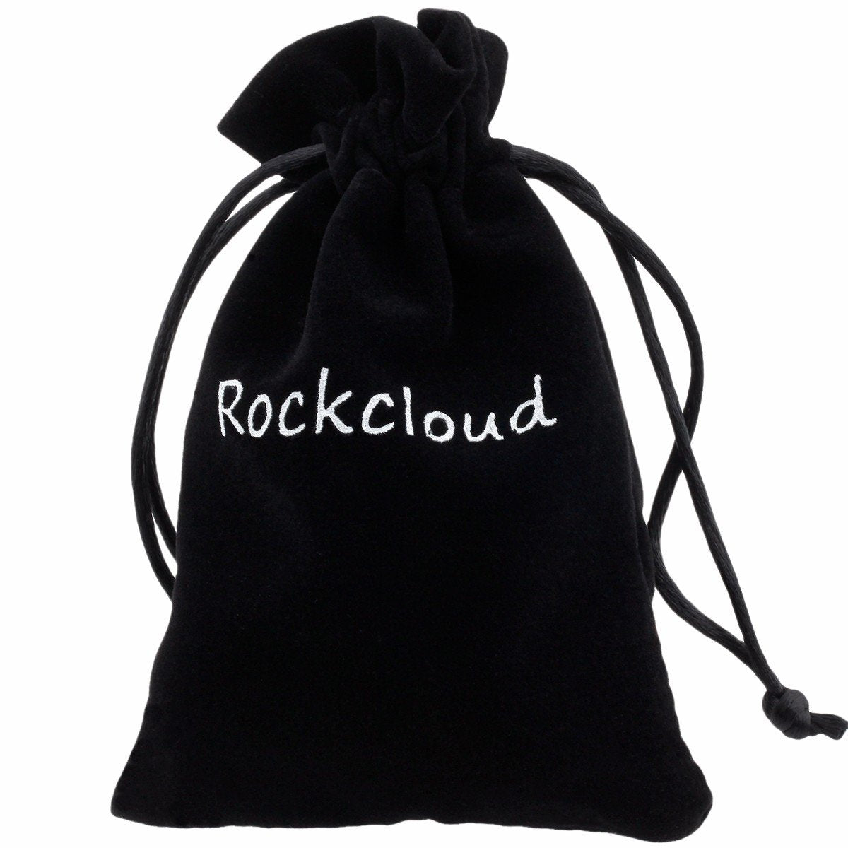 rockcloud Irregular Polished Banded Agate Palm Stones Worry Stones Pebble Healing Crystal with Velvet Bag
