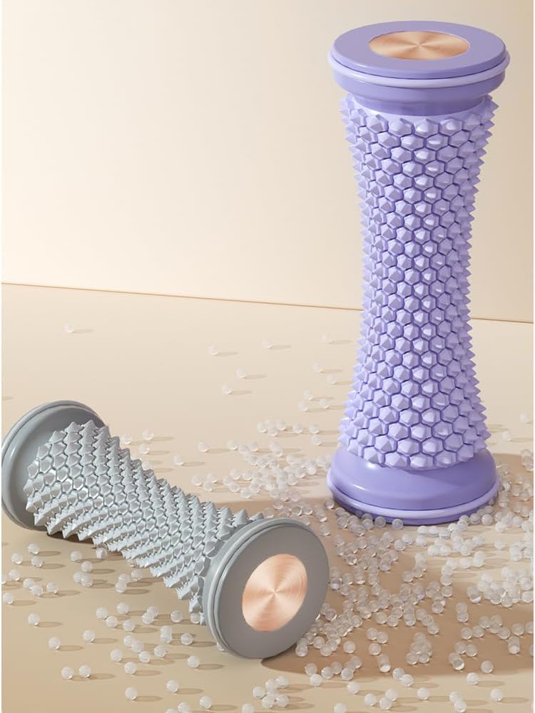 Portable Foot Massager Roller - Deep Tissue Muscle Massage for Plantar Fasciitis Relief, Heel & Arch Pain - Reflexology Therapy Tool for Men & Women